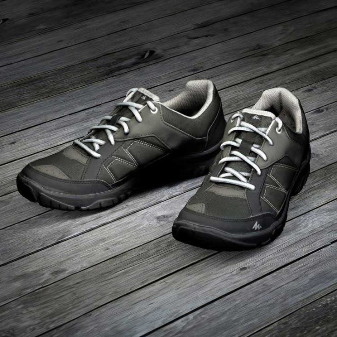 pickleball shoes on wooden background photo